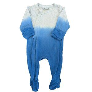 Coccoli Blue Grey Gradient Footie Sleeper - 1 month
